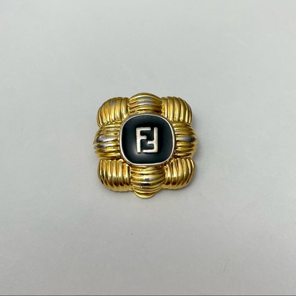 Fendi Designers Signed Single 1 Earring.